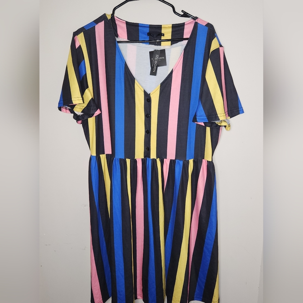 Reborn Striped dress NWT Sz 1X